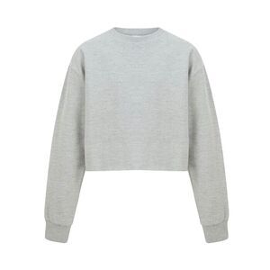 Miso Womens/Ladies Crop Sweatshirt / Gray